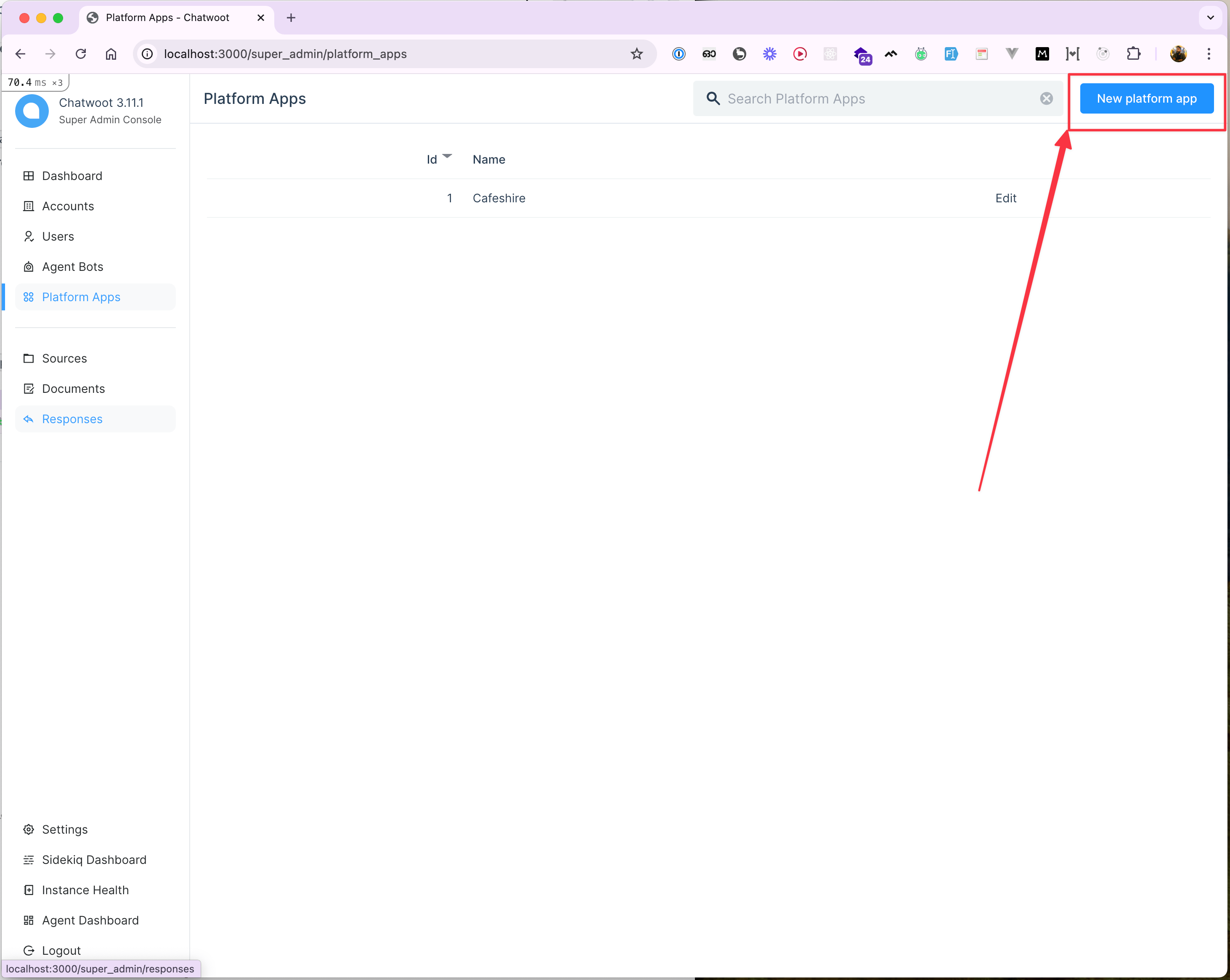 Platform Apps Home