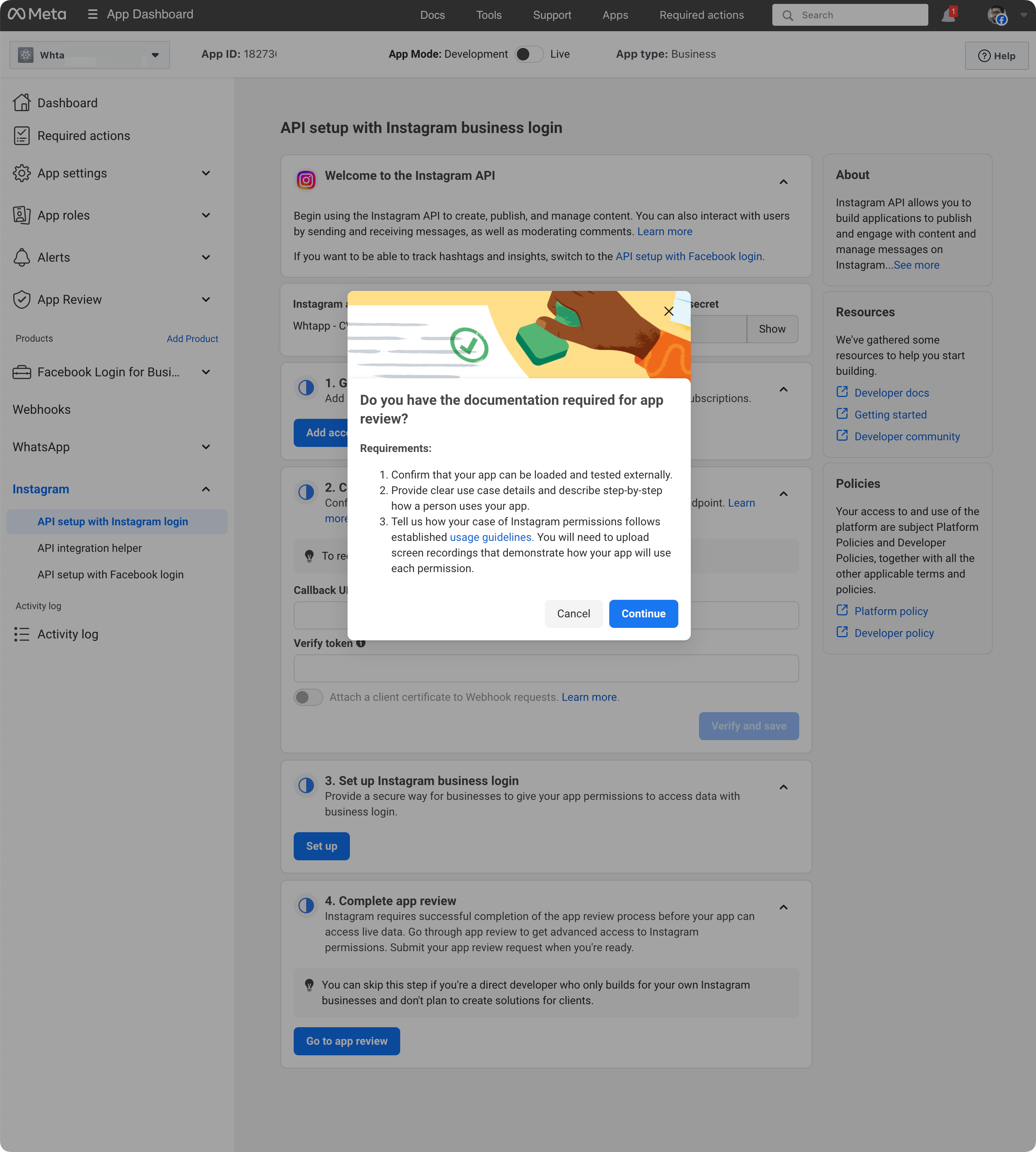 Confirm documentation