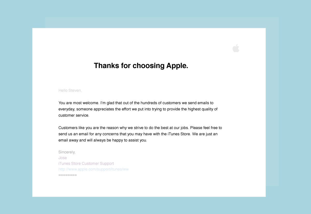 apple service example