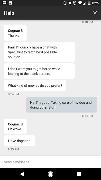 Google live chat