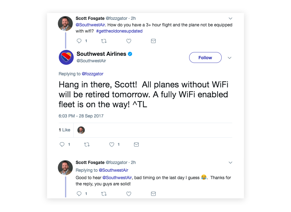 southwest airlines example