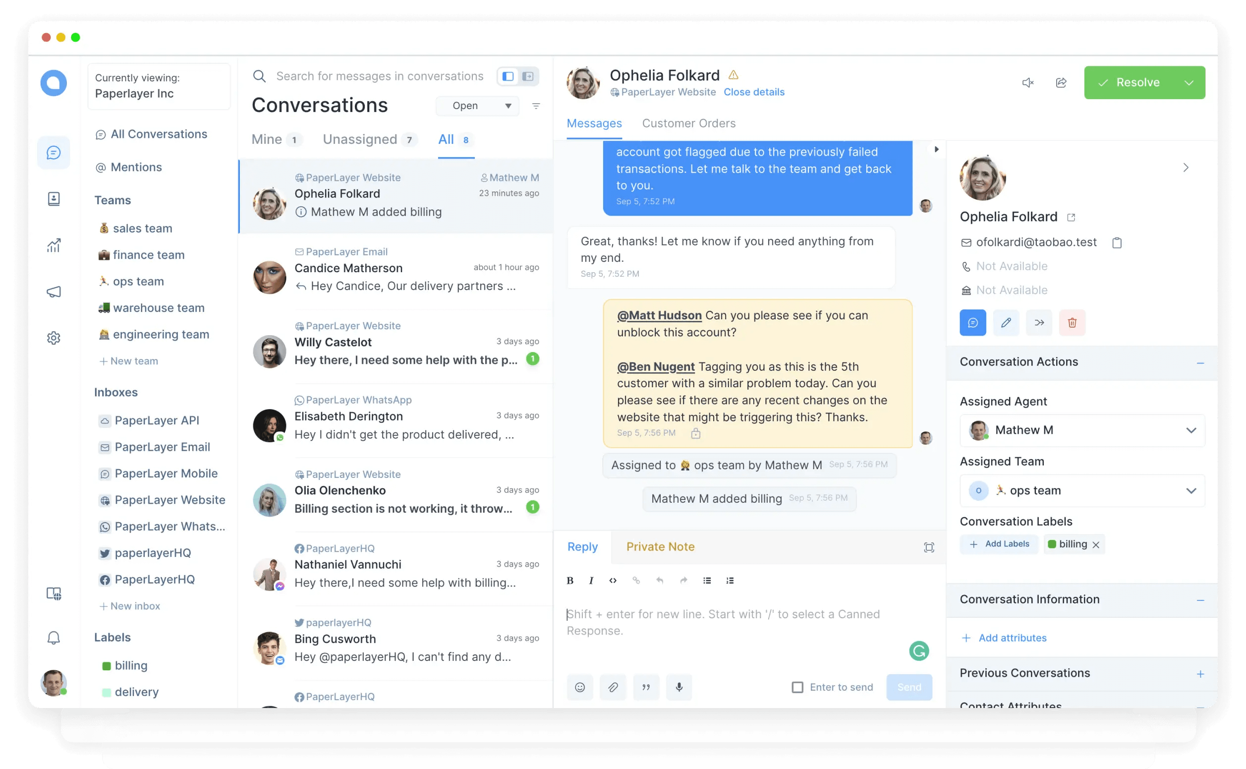 Replynivo dashboard screenshot