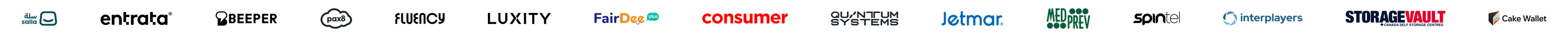 Customers using Replynivo: Salla, Entrata, Beeper, Pax8, Fluency Academy, Luxity, FairDee, Consumer, Quantum Systems, Jetmar, Medprev, SpinTel, Interplayers, StorageVault Canada, Cake Wallet